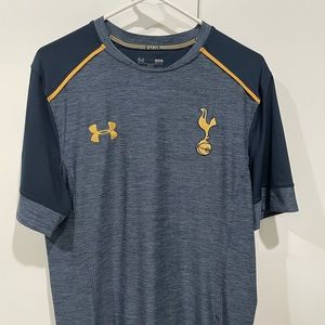 Blue/gold 2016-2017 Tottenham Hotspur UnderArmour Official Team Training Shirt